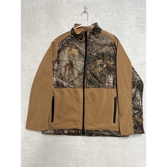 Realtree Other - Realtree Xtra Camo Fleece Jacket Mens XL Full Zip Hunting Outdoor Brown